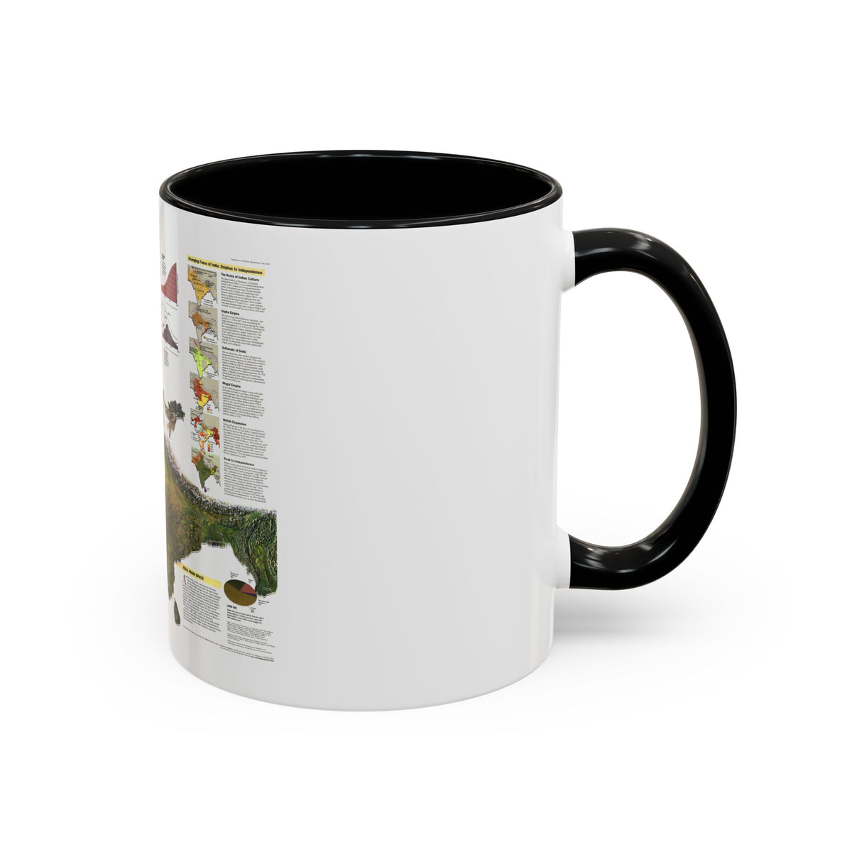 India (1997) (Map) Accent Coffee Mug