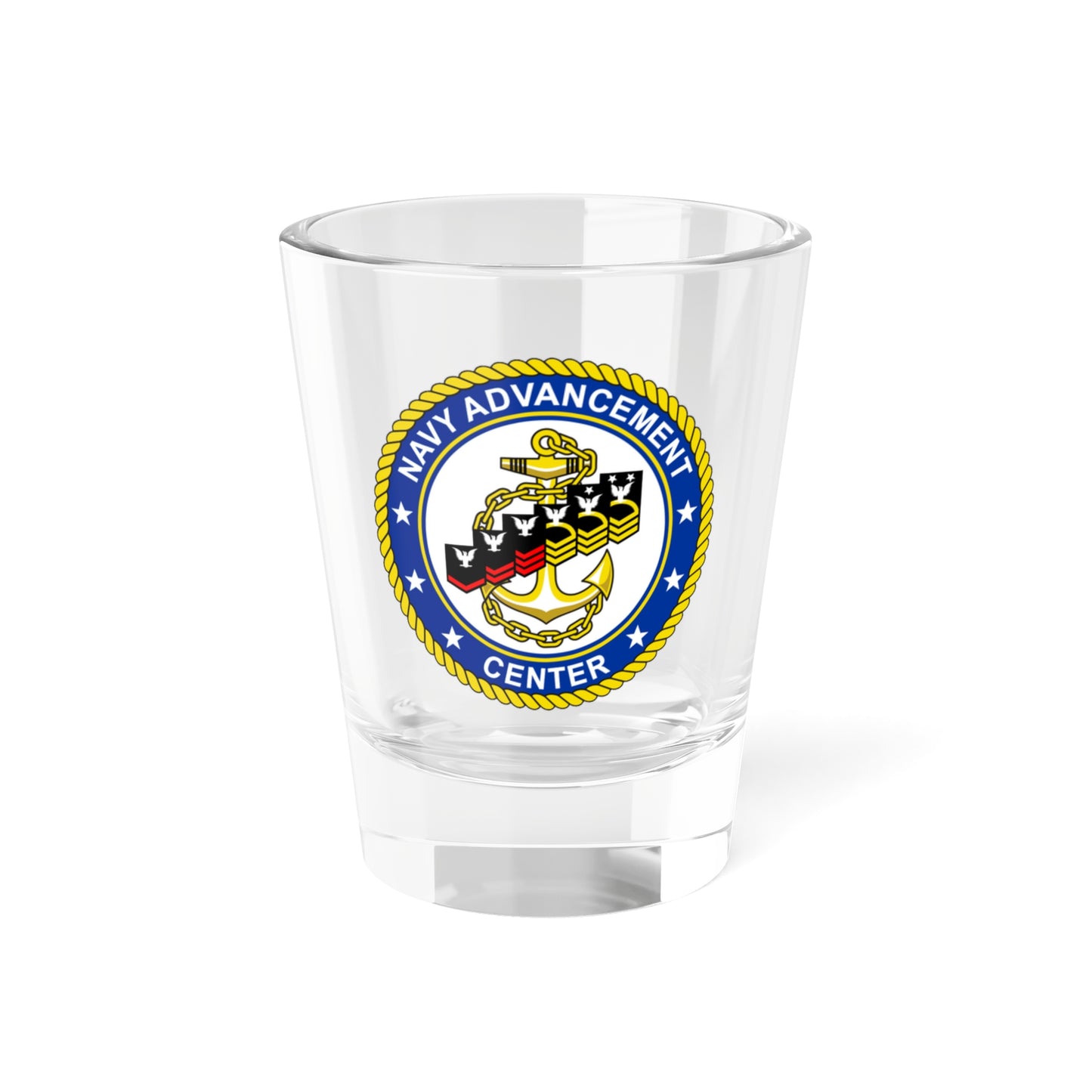 Navy Advancement Center NAC (U.S. Navy) Shot Glass 1.5oz