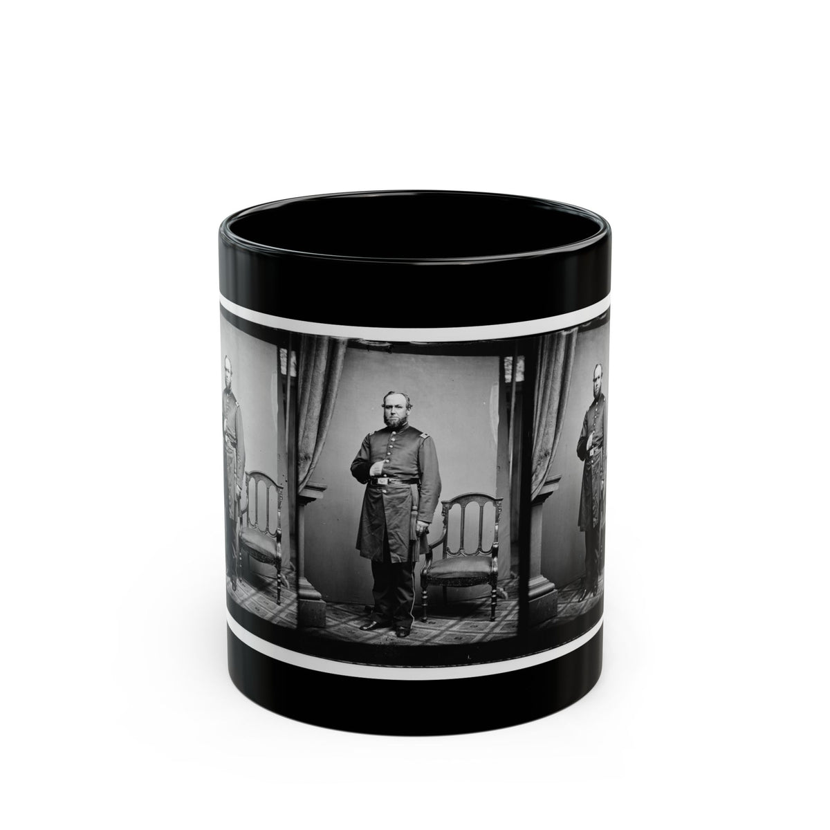 Untitled 001(2) (U.S. Civil War) Black Coffee Mug