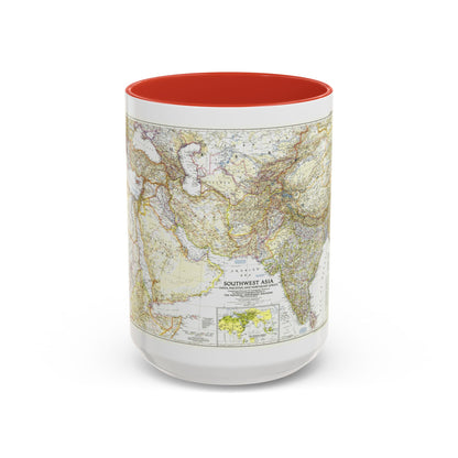 Asia - Southwest (1952) (Map) Accent Coffee Mug