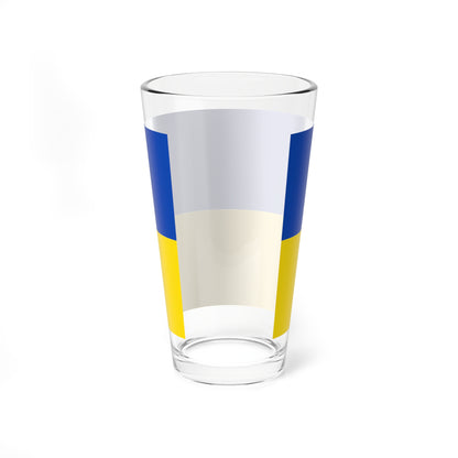 Flag blue yellow 5x3 (Germany) Pint Glass 16oz