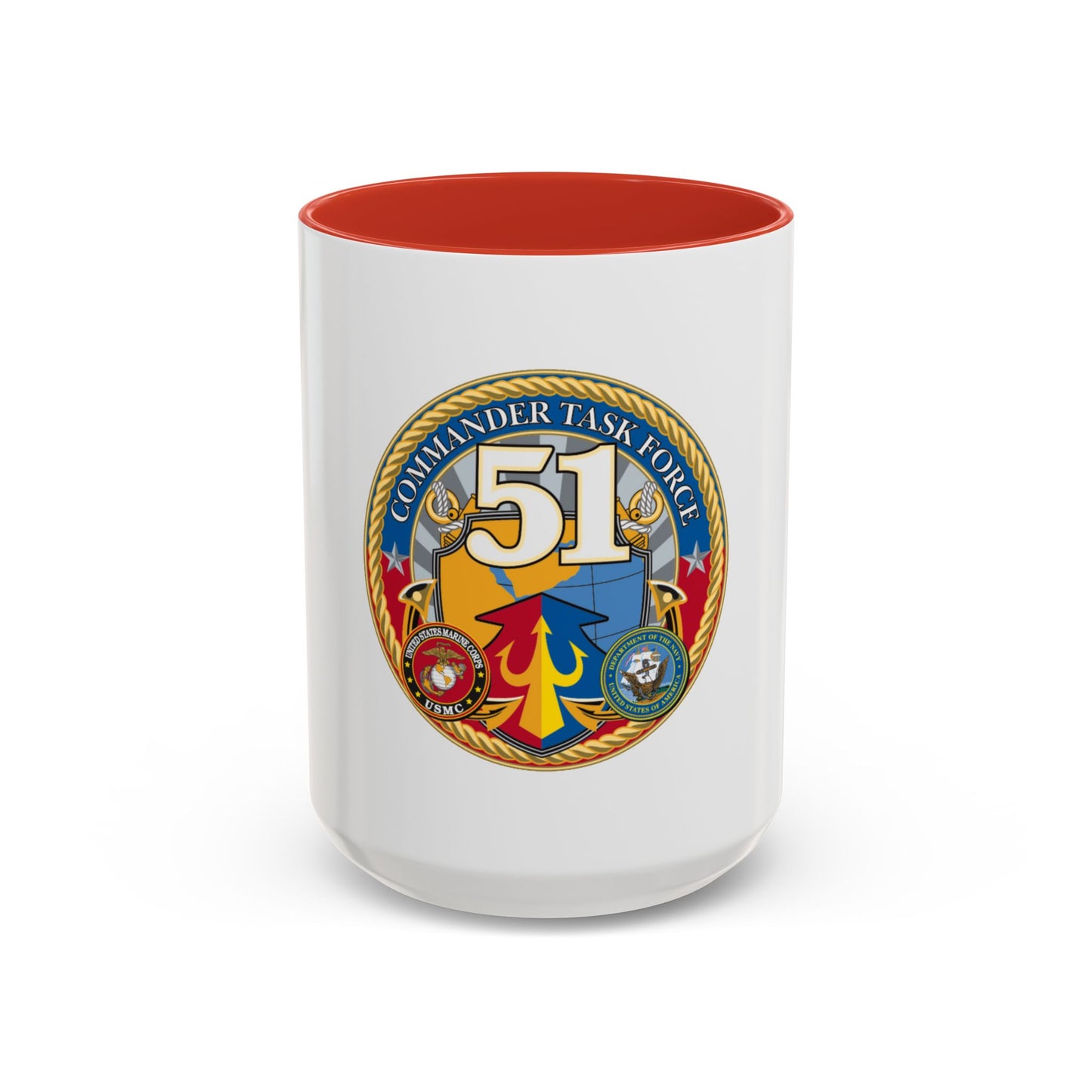USCGC Command Task Force (U.S. Coast Guard) Accent Coffee Mug