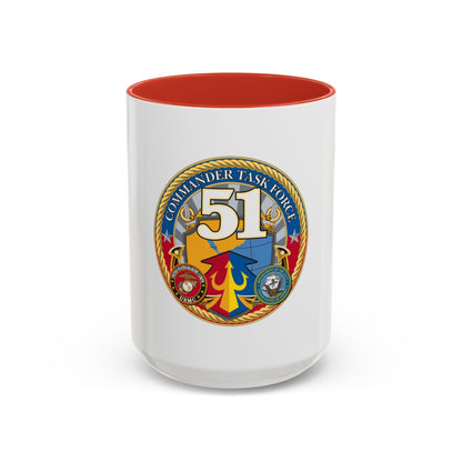 USCGC Command Task Force (U.S. Coast Guard) Accent Coffee Mug