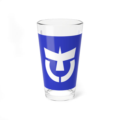 Flag of Hokota Ibaraki 1955-2005 (Japan) Pint Glass 16oz