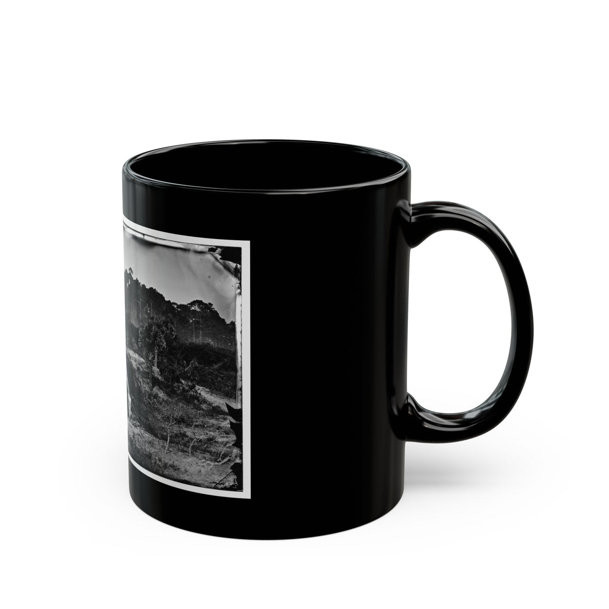 Morris Island, South Carolina. Two Men In Front Of Tent (U.S. Civil War) Black Coffee Mug