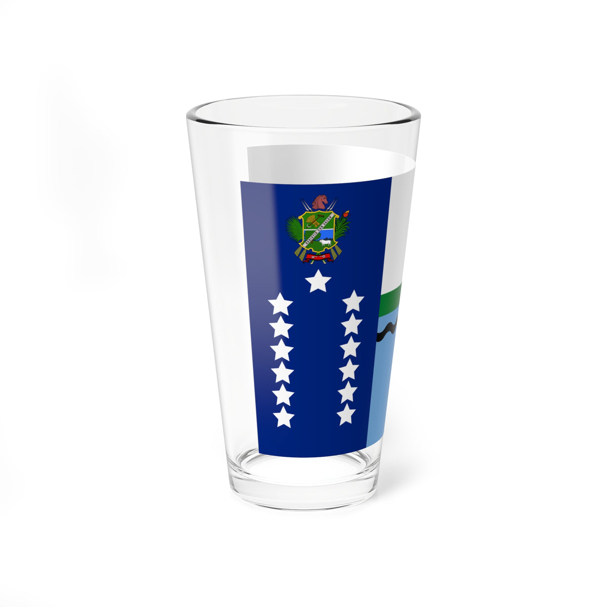 Propuesta de bandera para el Estado Monagas 64 (Venezuela) Pint Glass 16oz