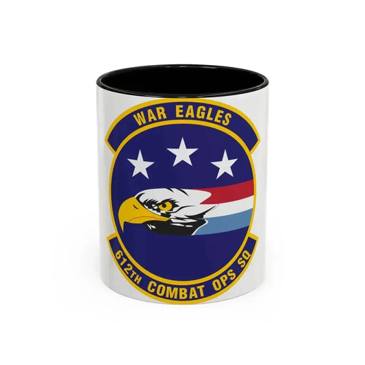 612th Combat Operations Squadron (U.S. Air Force) Accent Coffee Mug 11oz Black - Go Mug Yourself