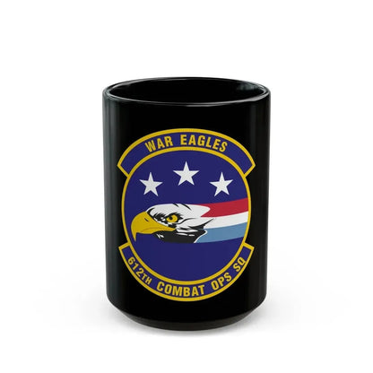 612th Combat Operations Squadron (U.S. Air Force) Black Coffee Mug 15oz - Go Mug Yourself