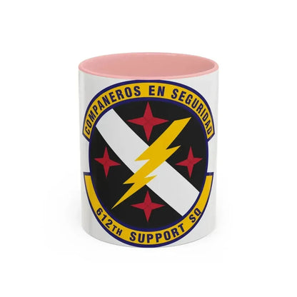 612th Support Squadron (U.S. Air Force) Accent Coffee Mug 11oz Pink - Go Mug Yourself