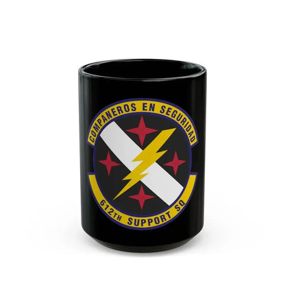 612th Support Squadron (U.S. Air Force) Black Coffee Mug 15oz - Go Mug Yourself