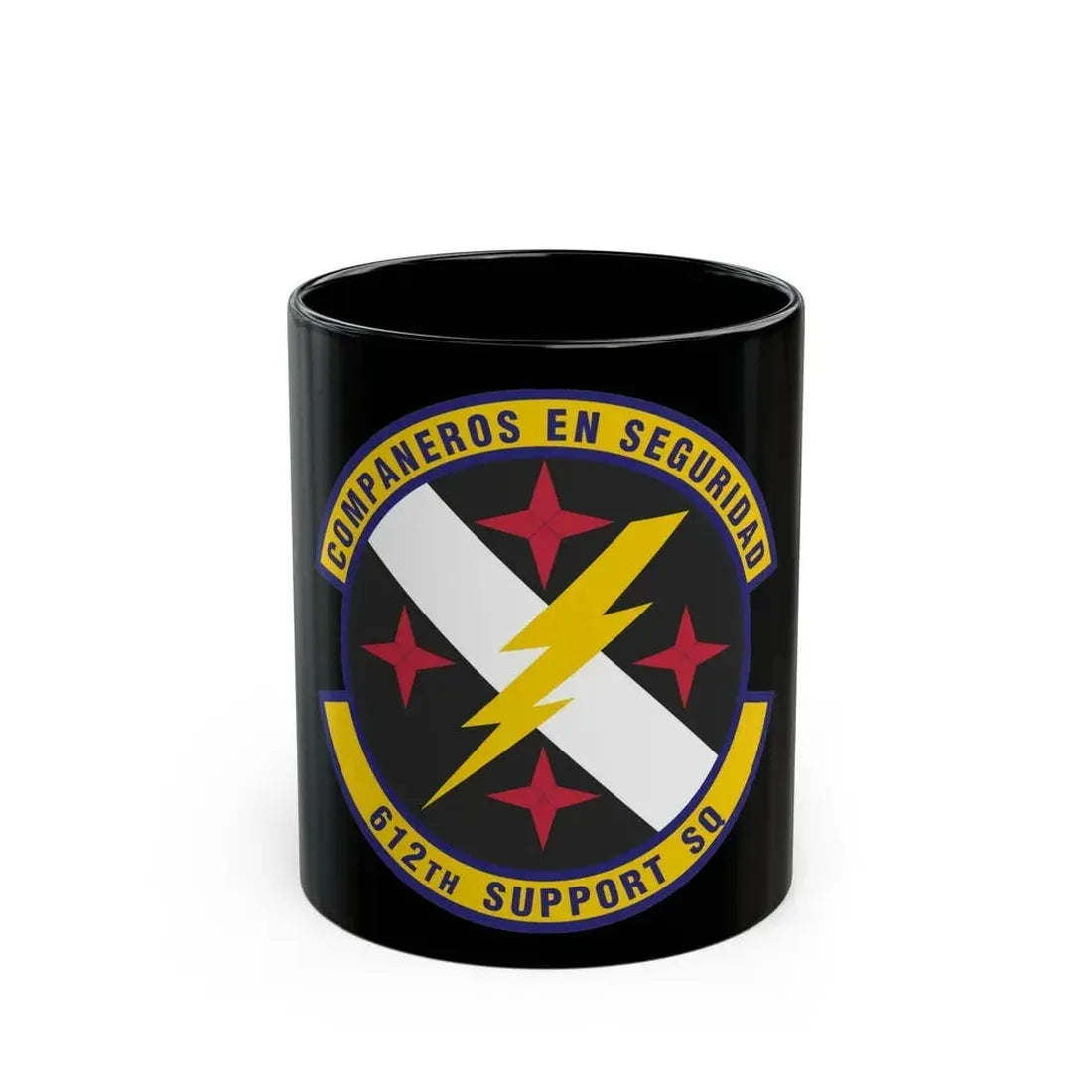 612th Support Squadron (U.S. Air Force) Black Coffee Mug - Go Mug Yourself
