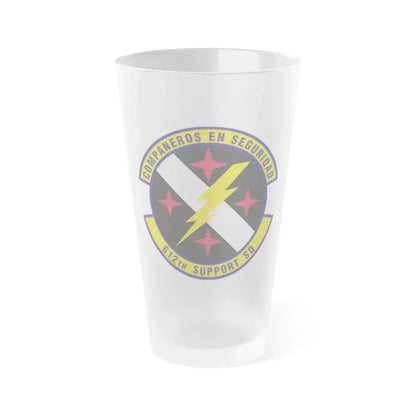612th Support Squadron (U.S. Air Force) Frosted Pint Glass 16oz 16oz Frosted - Go Mug Yourself
