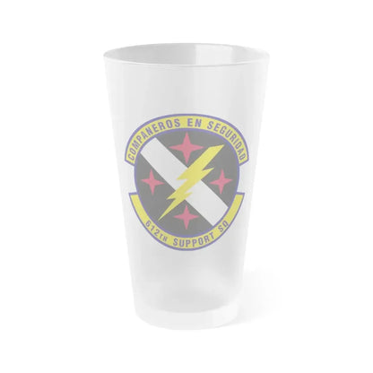 612th Support Squadron (U.S. Air Force) Frosted Pint Glass 16oz 16oz Frosted - Go Mug Yourself