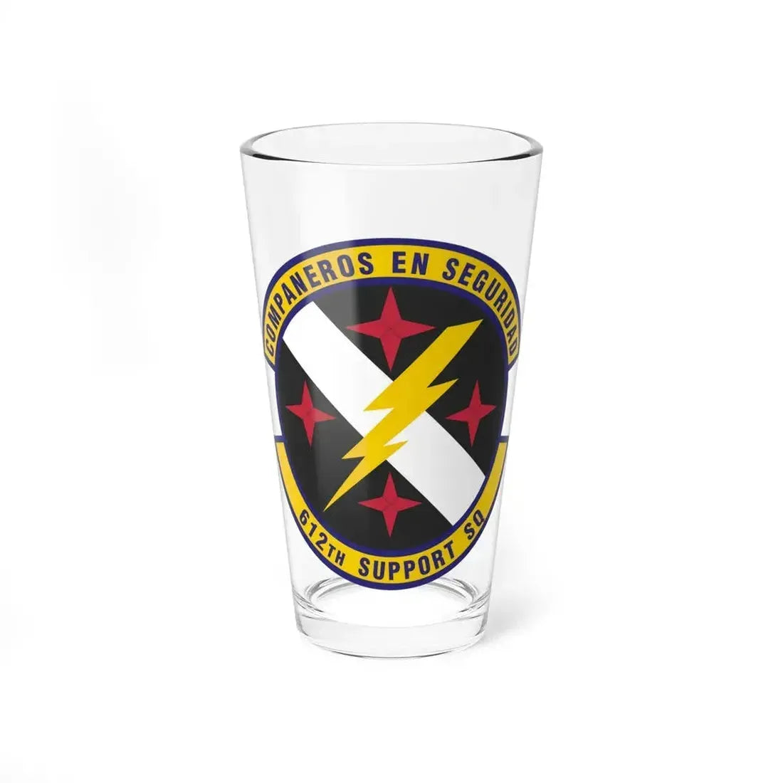 612th Support Squadron (U.S. Air Force) Pint Glass 16oz 16oz - Go Mug Yourself