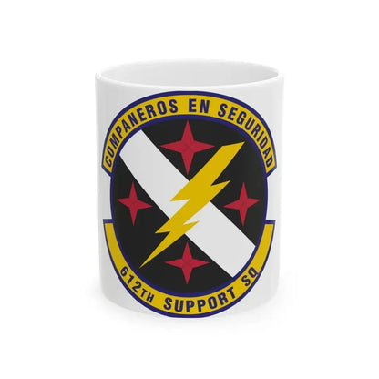 612th Support Squadron (U.S. Air Force) White Coffee Mug 11oz - Go Mug Yourself