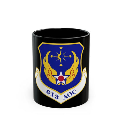 613 Air Operations Center PACAF (U.S. Air Force) Black Coffee Mug-11oz-Go Mug Yourself