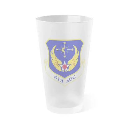 613 Air Operations Center PACAF (U.S. Air Force) Frosted Pint Glass 16oz Default Title - Go Mug Yourself