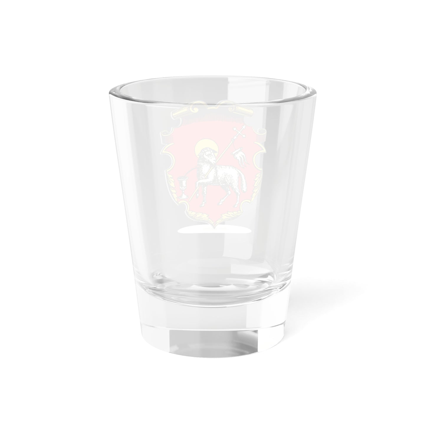 Herbarz Kaspra Niesieckiego Варминское епископство (Lithuania) (Coat of Arms) Shot Glass 1.5oz