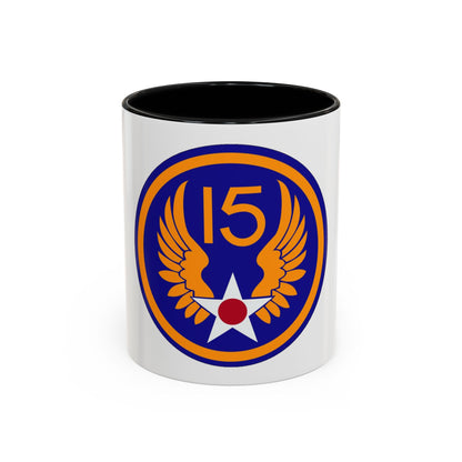 15 Air Force (U.S. Army) Accent Coffee Mug