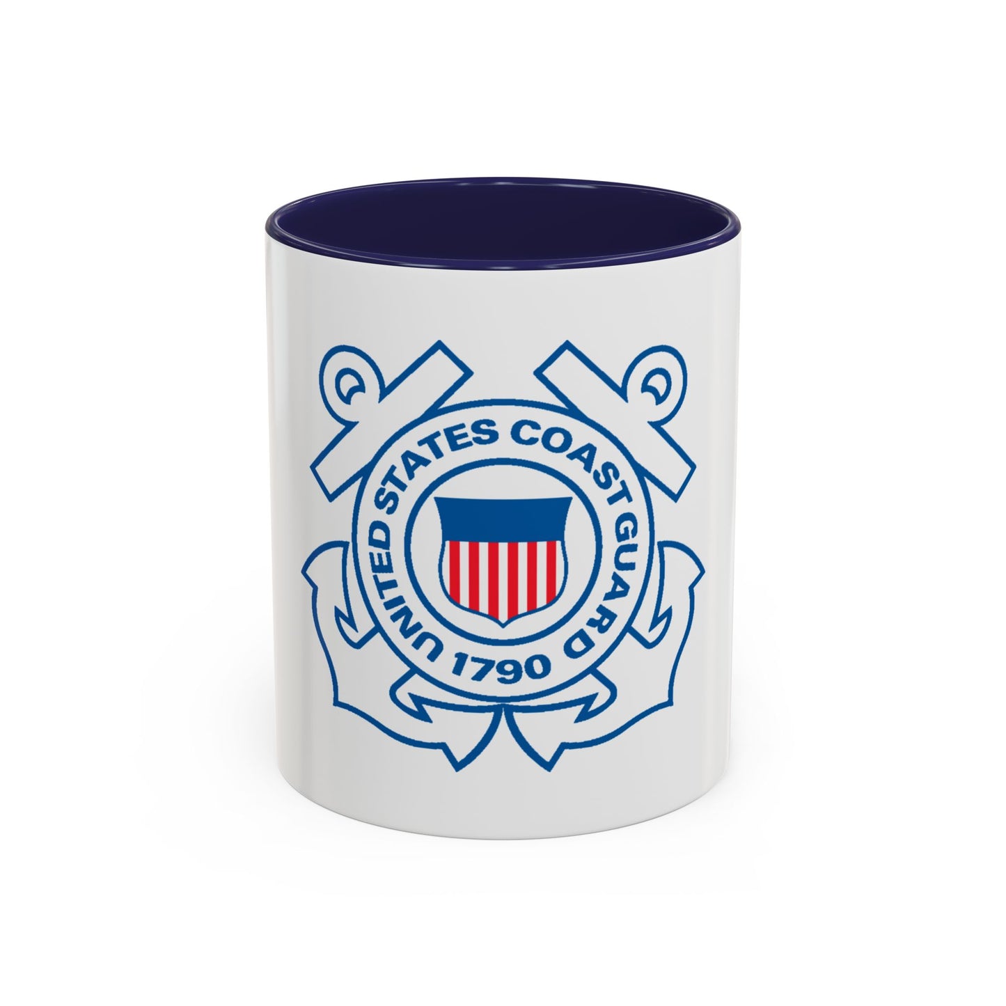 USCG Official Emblem (U.S. Coast Guard) Accent Coffee Mug
