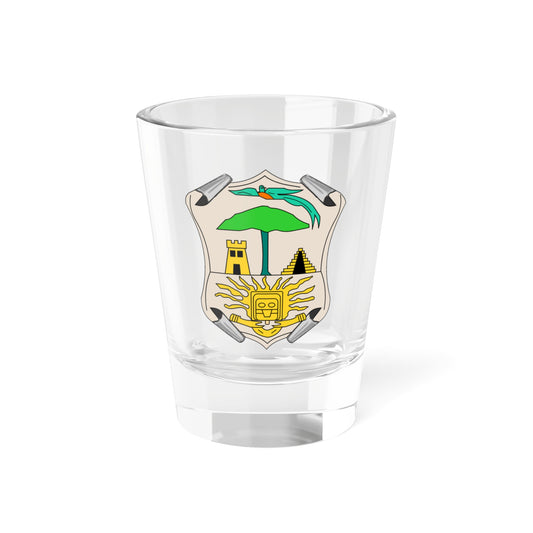 Escudo del Quiche (Guatemala) (Coat of Arms) Shot Glass 1.5oz