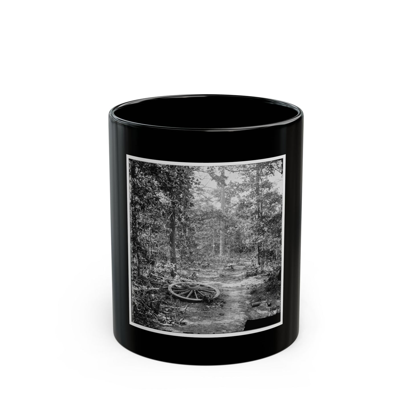 Atlanta, Georgia (Vicinity). Woods Where Gen. James B. Mcpherson Was Killed, July 22, 1864 (U.S. Civil War) Black Coffee Mug