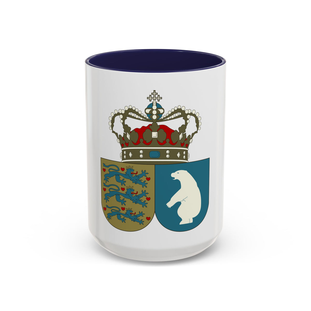 Coat of arms of the County of Greenland - Accent Coffee Mug