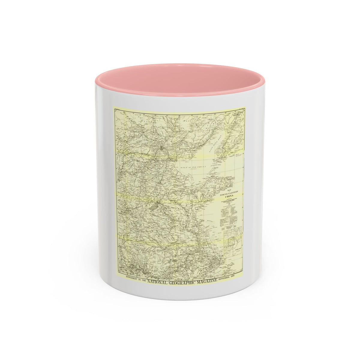 China, North Eastern (1900) (Map) Accent Coffee Mug
