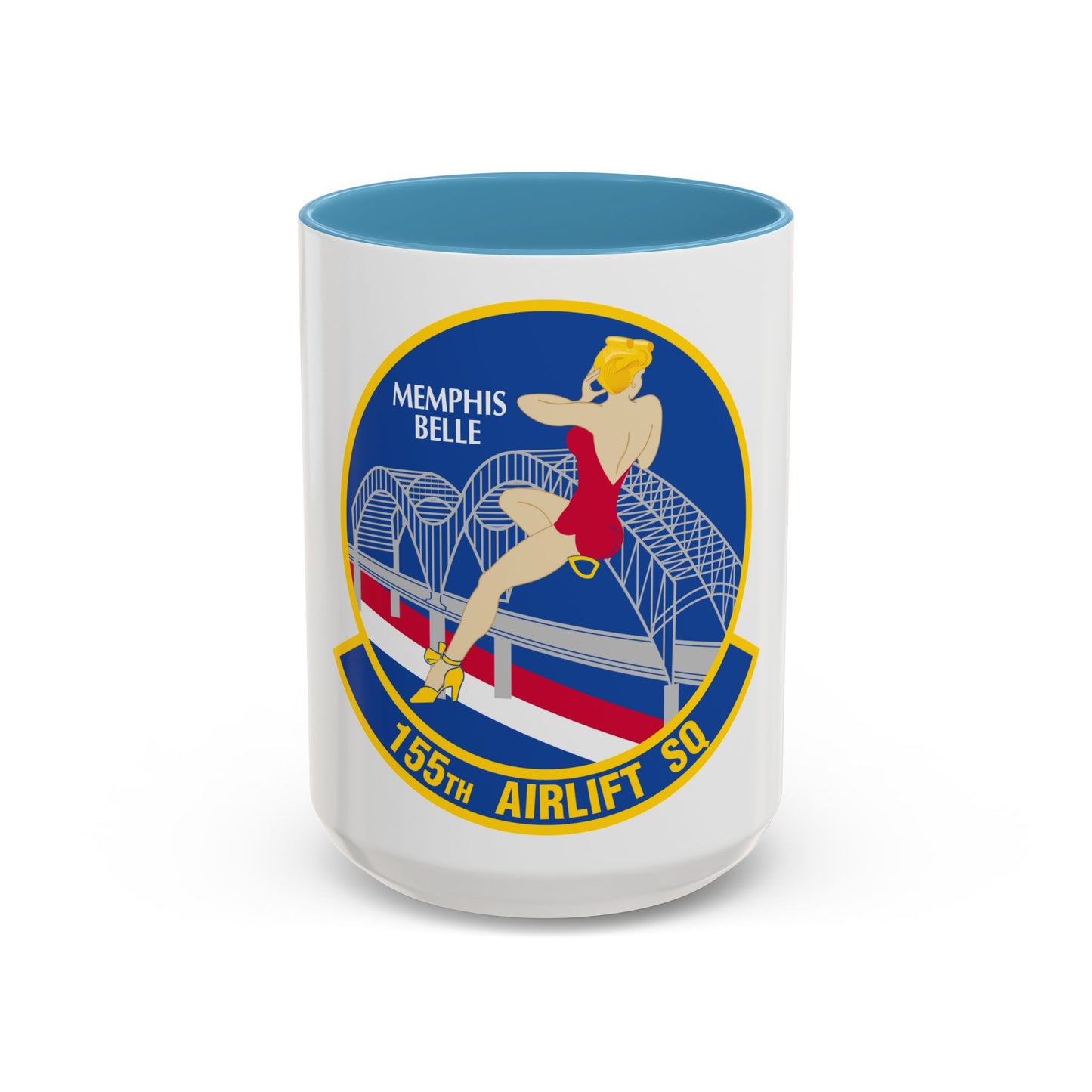 155 Airlift Squadron (U.S. Air Force) Accent Coffee Mug