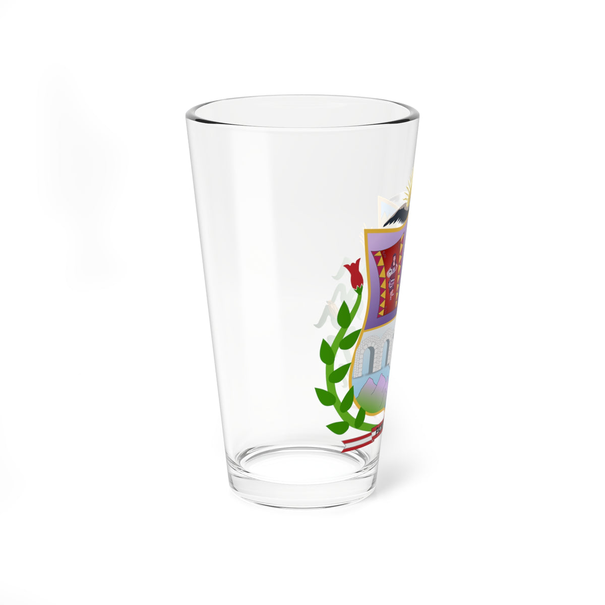 Escudo Pampamarca (Peru) (Coat of Arms) Pint Glass 16oz
