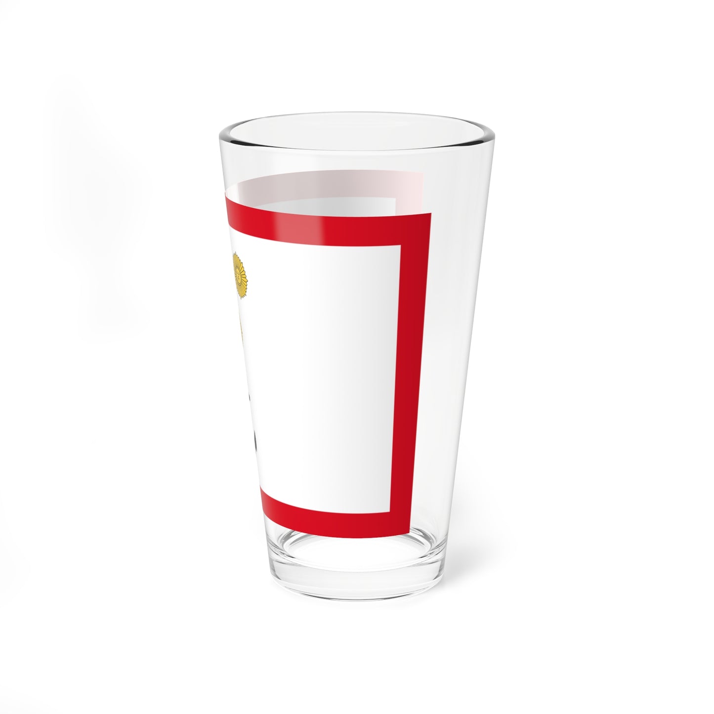 Rank flag for Vicealmirante of the Peruvian Navy (Peru) Pint Glass 16oz