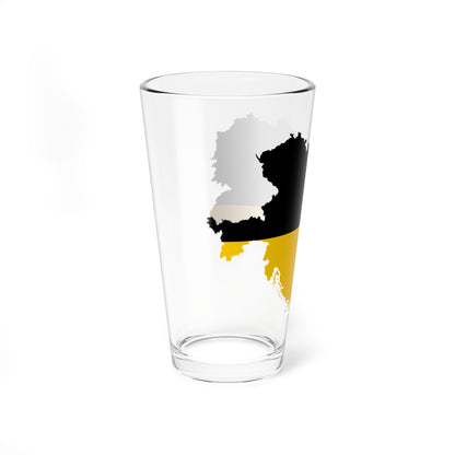 Flag map of the Austro-Hungarian Empire habsburg flag (Hungary) Pint Glass 16oz
