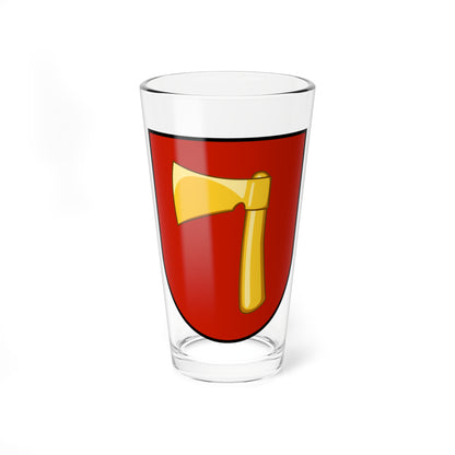 Toporiv coat of arms escutcheon (Ukraine) (Coat of Arms) Pint Glass 16oz