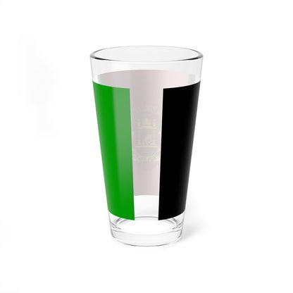 Flag of Afghanistan 2002-2004 variant with golden arms (Afghanistan) Pint Glass 16oz