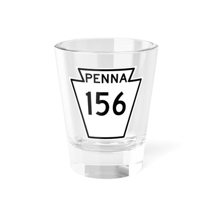 PA-156 1948 (Pennsylvania) (Road Sign) Shot Glass 1.5oz