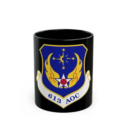 613th Air and Space Operations Center (U.S. Air Force) Black Coffee Mug 11oz - Go Mug Yourself