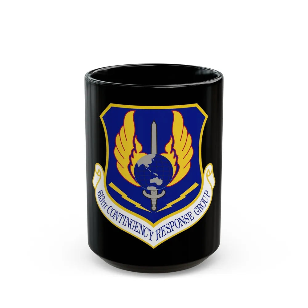 613th Contingency Response Group (U.S. Air Force) Black Coffee Mug-15oz-Go Mug Yourself