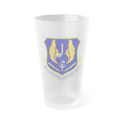 613th Contingency Response Group (U.S. Air Force) Frosted Pint Glass 16oz-16oz-Frosted-Go Mug Yourself