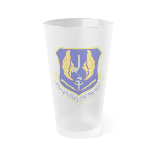 613th Contingency Response Group (U.S. Air Force) Frosted Pint Glass 16oz-16oz-Frosted-Go Mug Yourself