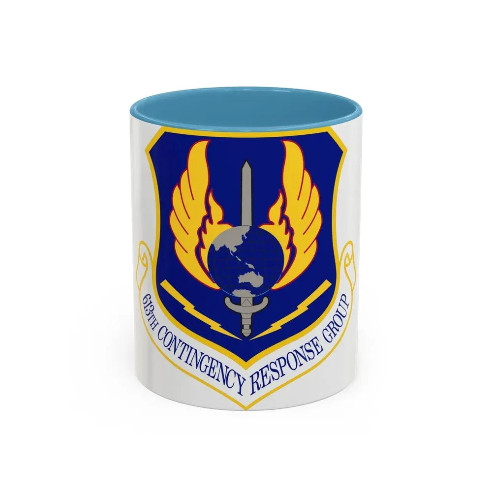 613th Contingency Response Group (U.S. Air Force) Accent Coffee Mug 11oz Light Blue - Go Mug Yourself