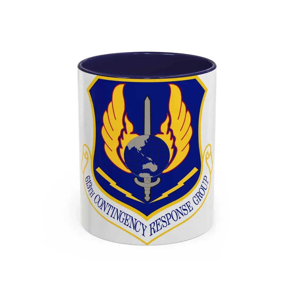 613th Contingency Response Group (U.S. Air Force) Accent Coffee Mug 11oz Navy - Go Mug Yourself