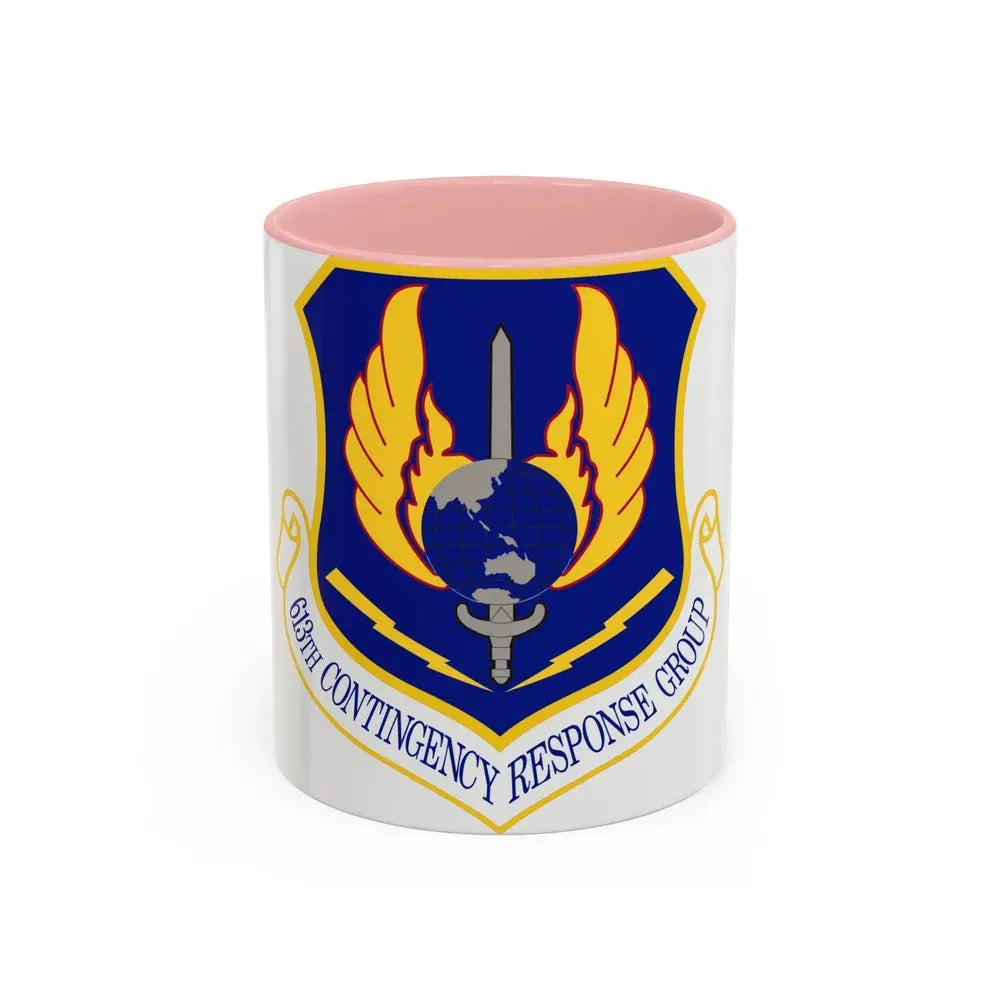 613th Contingency Response Group (U.S. Air Force) Accent Coffee Mug 11oz Pink - Go Mug Yourself