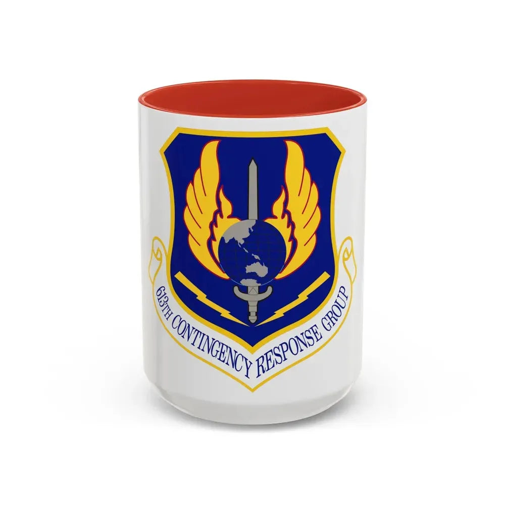 613th Contingency Response Group (U.S. Air Force) Accent Coffee Mug 15oz Red - Go Mug Yourself