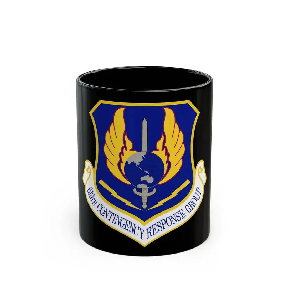 613th Contingency Response Group (U.S. Air Force) Black Coffee Mug 11oz - Go Mug Yourself