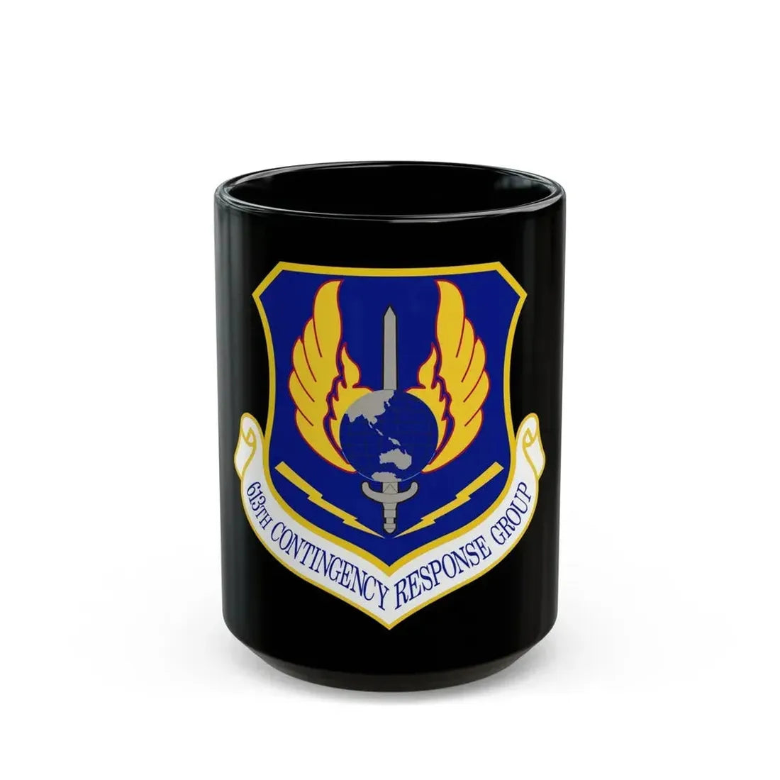 613th Contingency Response Group (U.S. Air Force) Black Coffee Mug 15oz - Go Mug Yourself