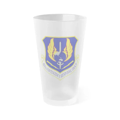 613th Contingency Response Group (U.S. Air Force) Frosted Pint Glass 16oz 16oz Frosted - Go Mug Yourself