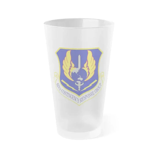 613th Contingency Response Group (U.S. Air Force) Frosted Pint Glass 16oz 16oz Frosted - Go Mug Yourself