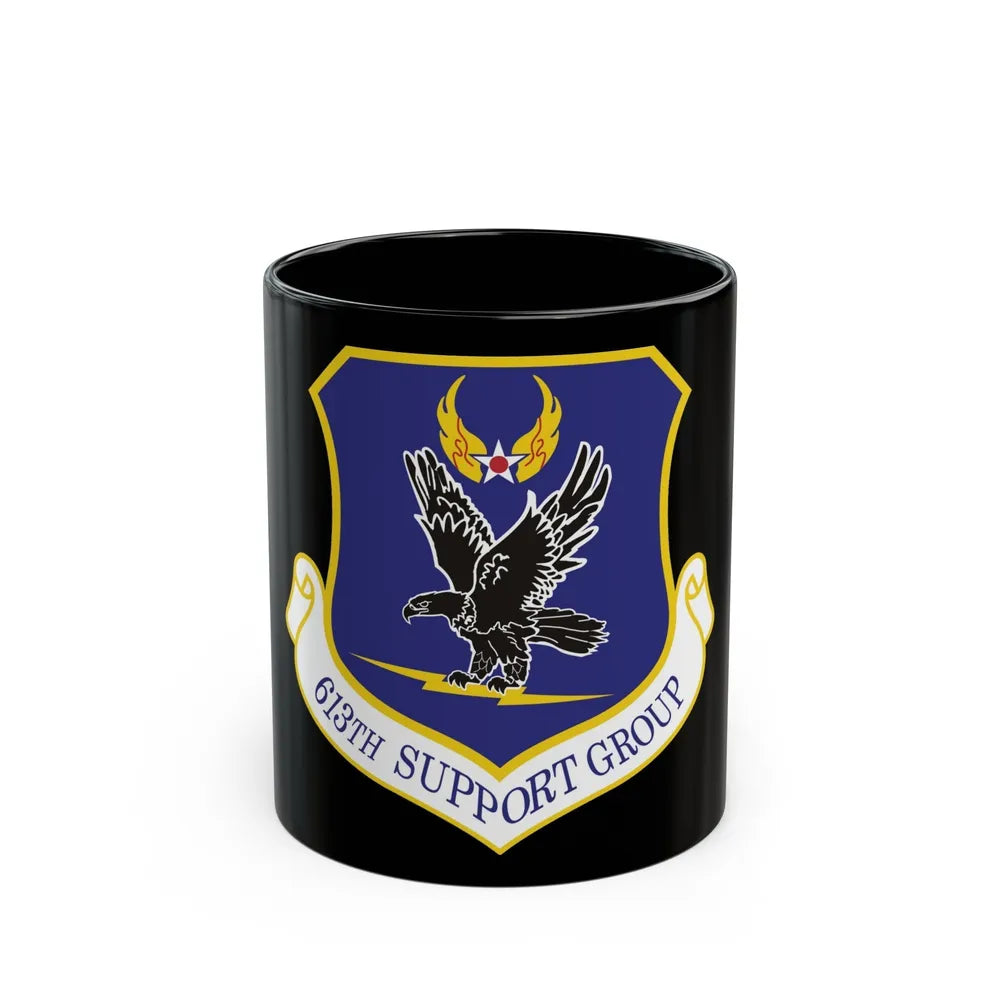 613th Support Group (U.S. Air Force) Black Coffee Mug-11oz-Go Mug Yourself