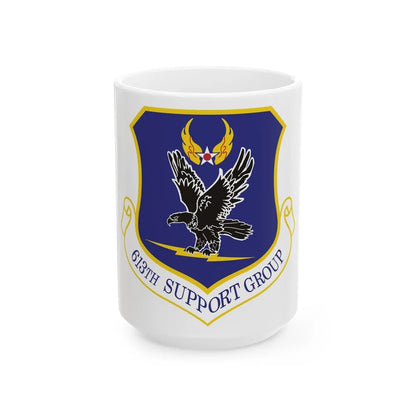 613th Support Group (U.S. Air Force) White Coffee Mug-15oz-Go Mug Yourself