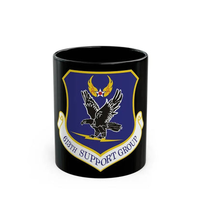 613th Support Group (U.S. Air Force) Black Coffee Mug 11oz - Go Mug Yourself
